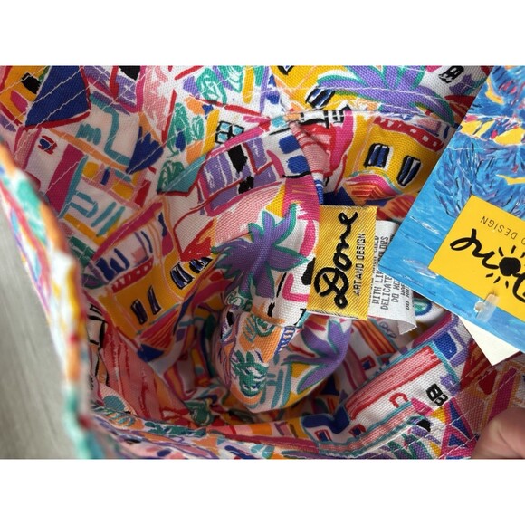 VTG Ken Done Art And Design Bucket Hat Deadstock Bright Colors NWT One Size - Picture 6 of 6